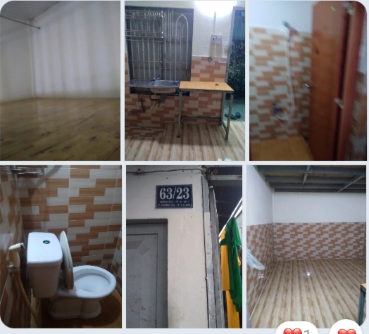 chinh chu cho thue phong 63/23 khu pho 5, duong so 8, p.truong tho, tp thu duc, 2tr/th; 0903601099