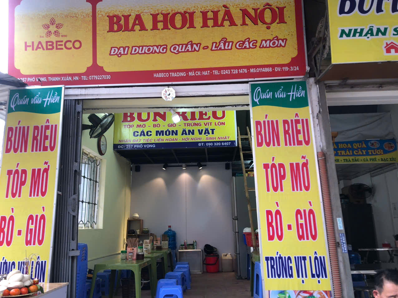 chinh chu sang nhuong lai quan an 257 pho vong, hbt, ha noi. lh 0903206407