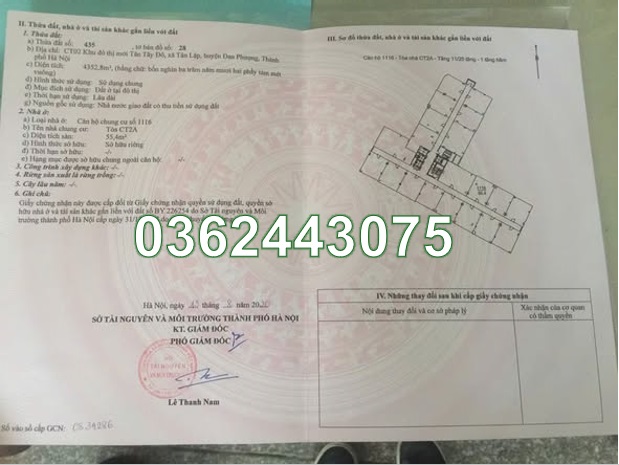 ⭐️chinh chu ban gap can 2n2vs, full noi that dep toa ct2a kdt tan tay do, dan phuong, hn, 0362443075