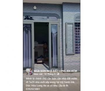 🔹Hot! Hot! Đầu tư sinh lời - Chính chủ bán nhà tại Mỹ Hạnh Bắc (Đức Hòa, Long An), X.Đức Lập, Tây Ninh; 0392023881